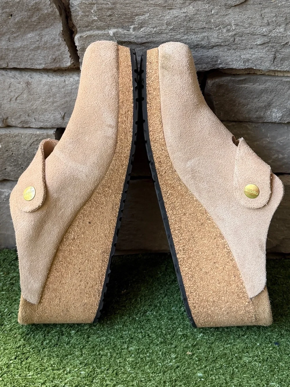 Birkenstock Papillio Fanny Wedge Suede Women’s Clog